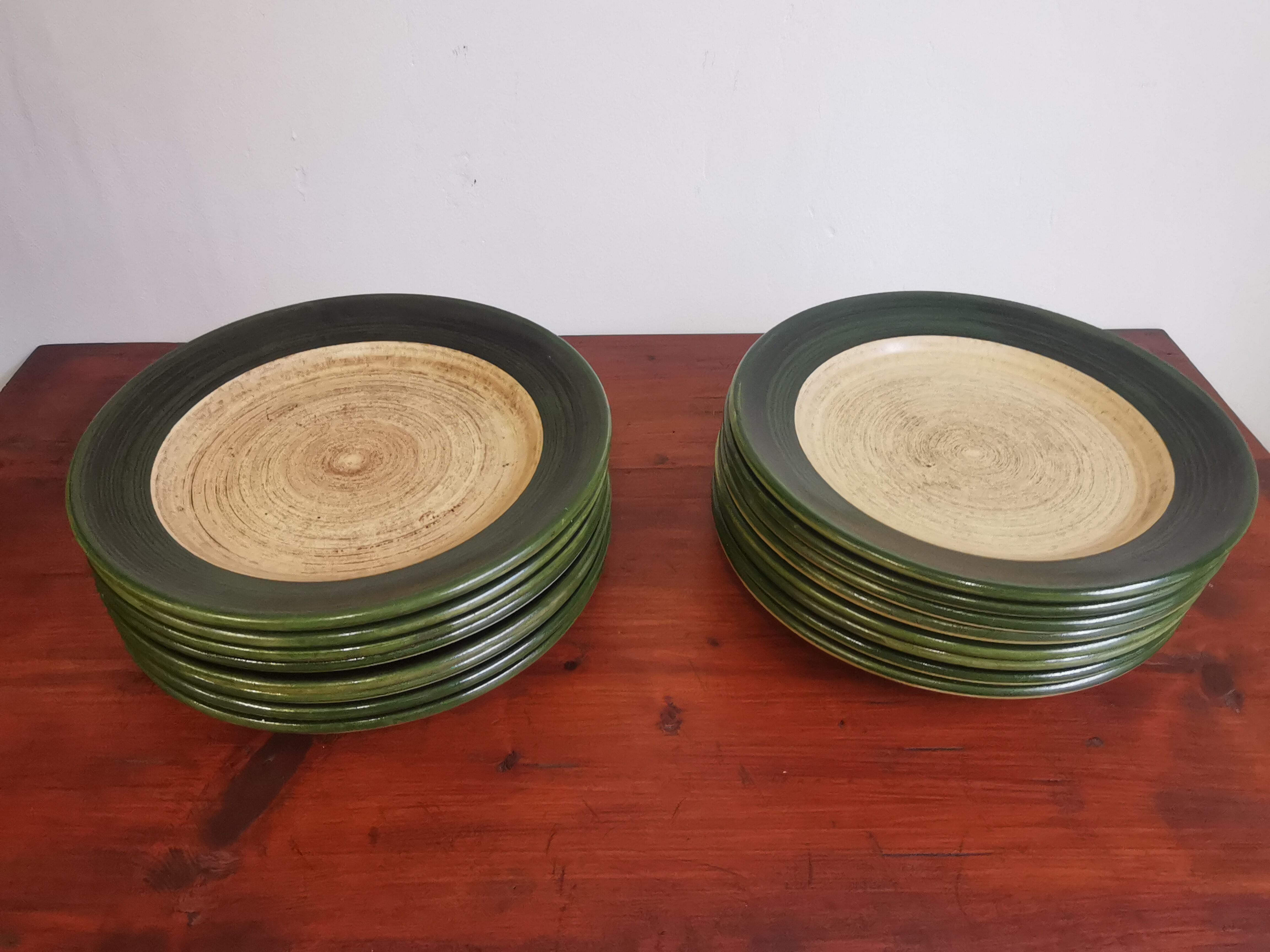 Lot vintage ceramic plates Saint Clément
