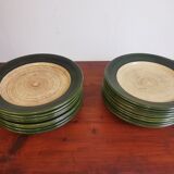 Lot vintage ceramic plates Saint Clément
