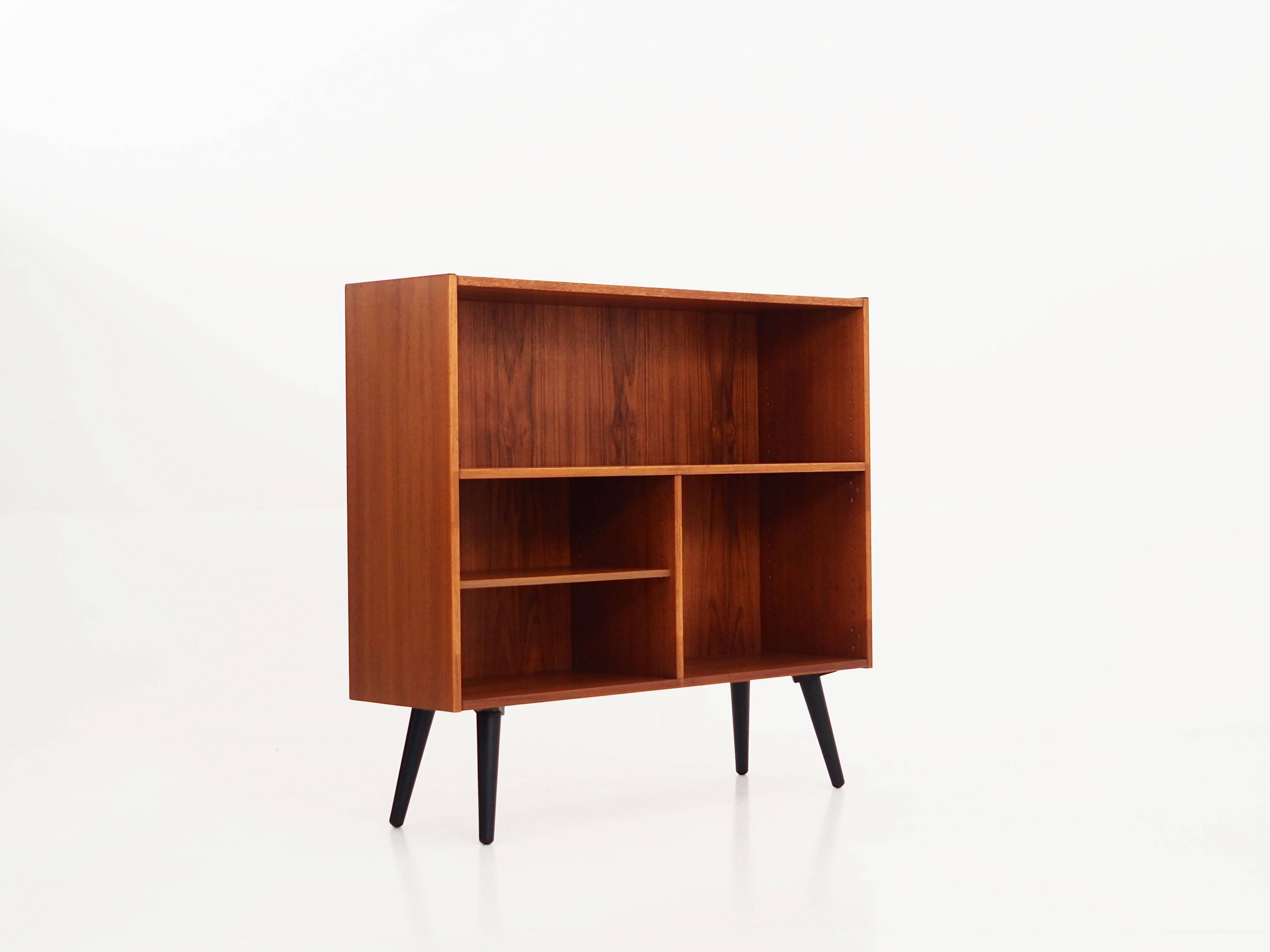 Teak bookcase, Danish design, 1970s, production: Denka