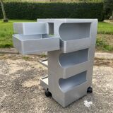 Valise à roulettes Boby B-Line de Joe Colombo édition argent