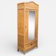 Armoire parisienne art déco miroir biseauté 1920