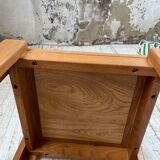 Solid elm stool Maison Regain