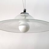 Mid-Century Modern Italian Murano Spiral Glass Pendant Lamp, 1970s