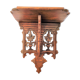 Etagere ancienne murale en bois découpé et sculpté début du 20e siècle