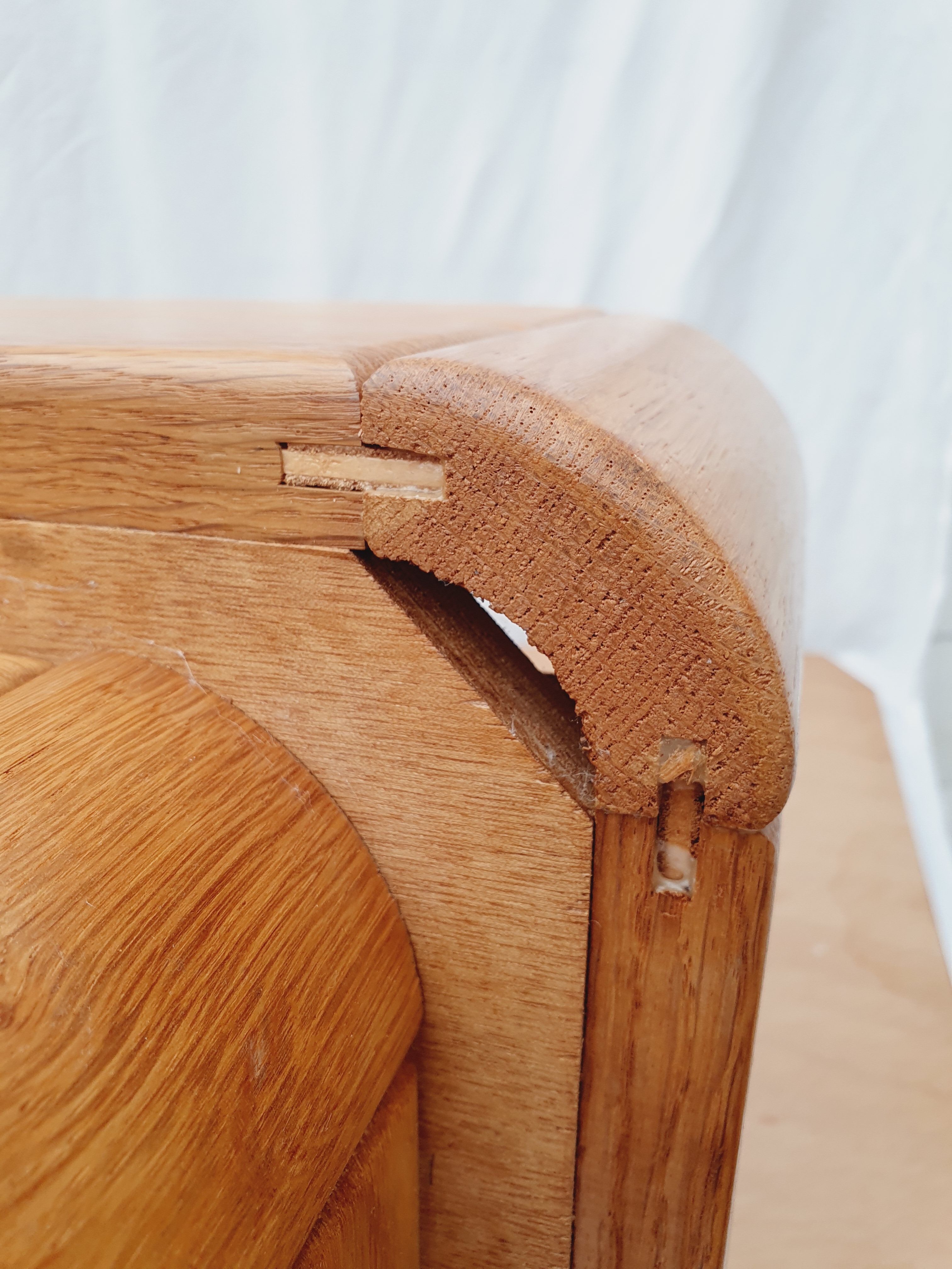 Pouf en bois d'orme