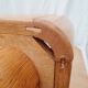 Pouf en bois d'orme