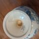 Floral patterned earthenware compote from Royat by Sarreguemines.