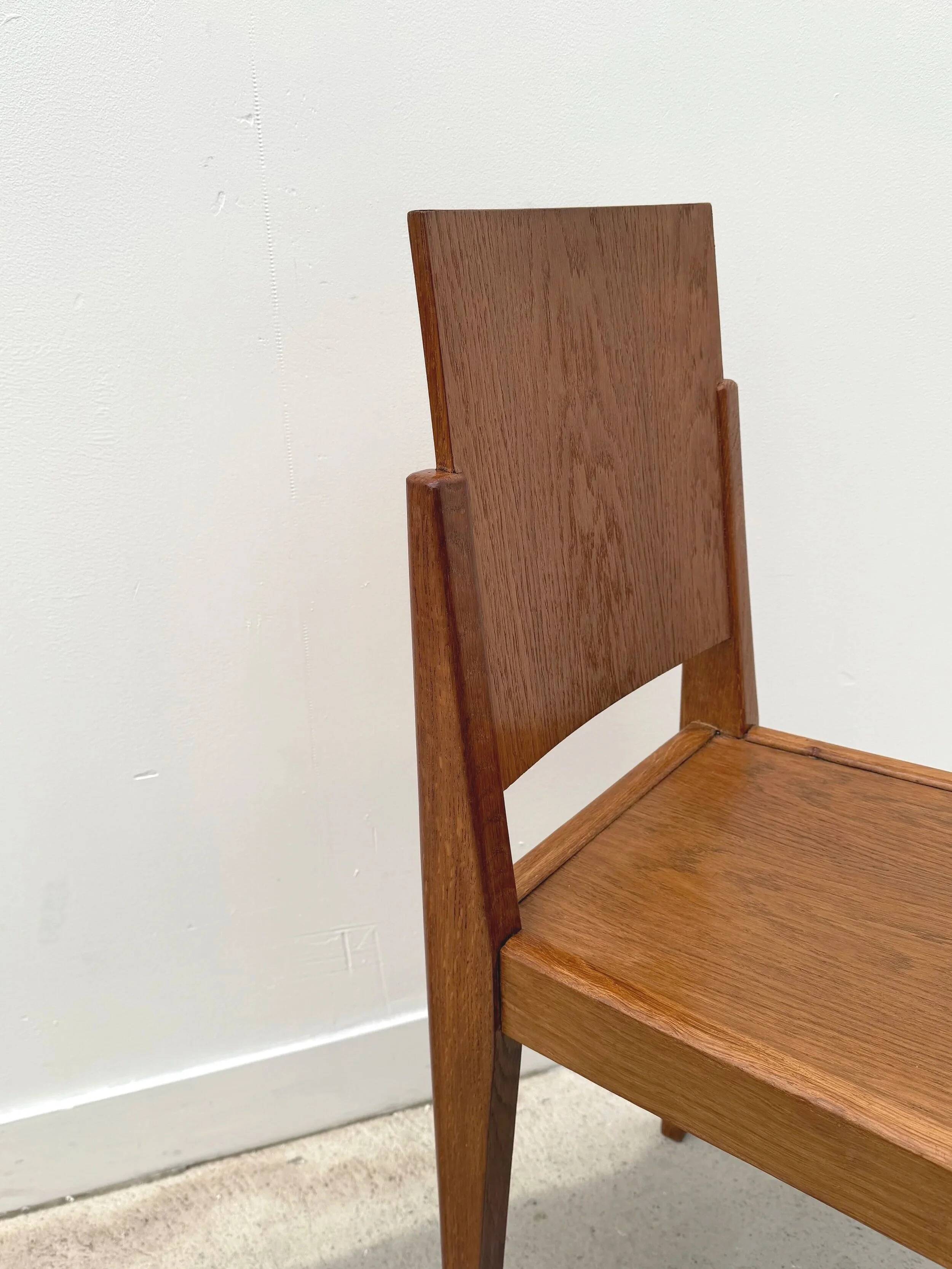 Wooden chair, France 1950