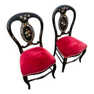 Paire de chaises Napoléon III