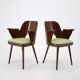 Ensemble de quatre chaises à manger Oswald Haerdtl des années 1960, Tchécoslovaquie