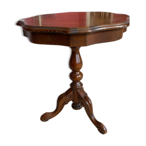 Guéridon bois marqueté