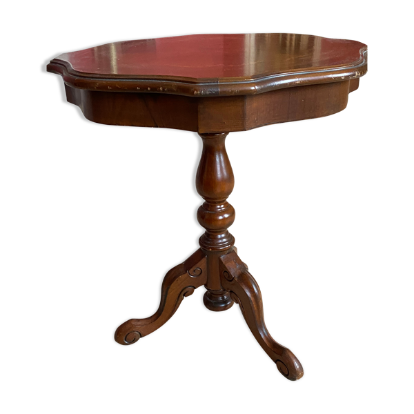 Guéridon bois marqueté