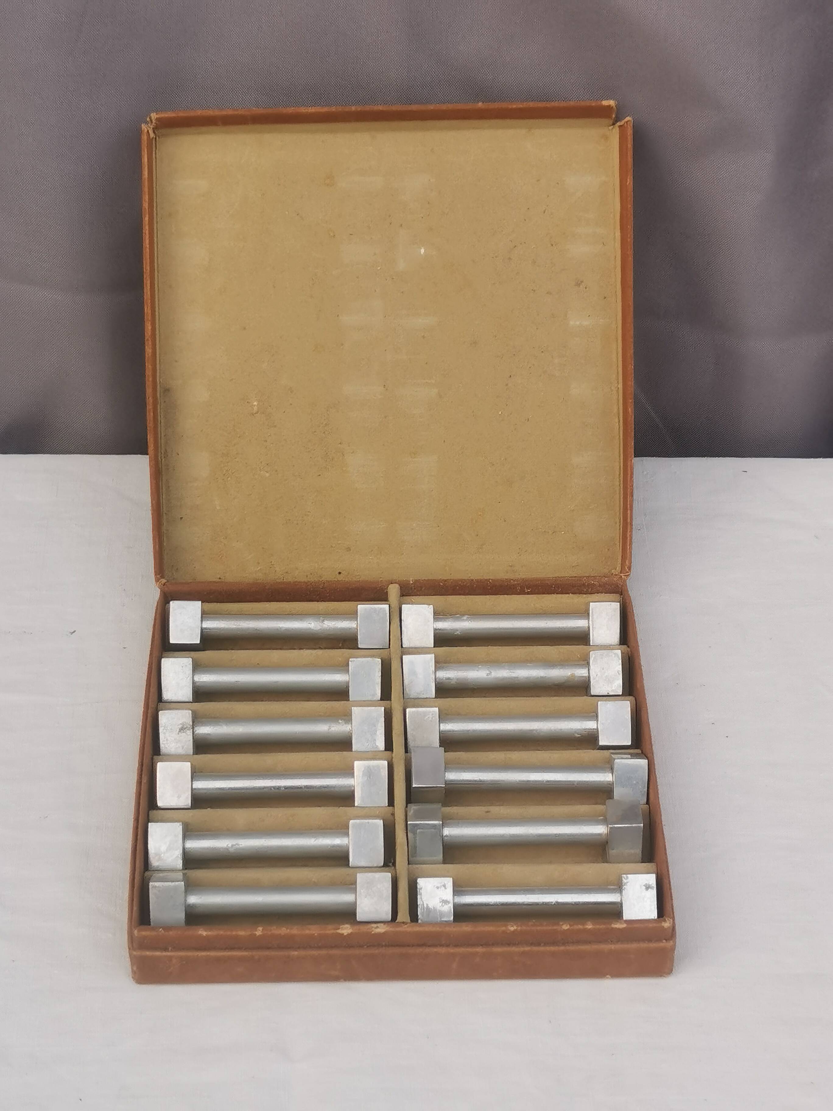 Box of 12 vintage “art-deco” knife holders