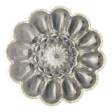 Plat/Coupe Pâquerette en verre transparent