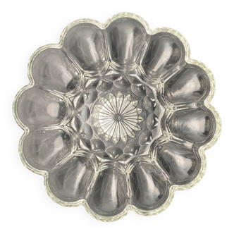 Clear glass daisy dish/cup