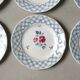 Set of 6 dessert plates Digoin Sarreguemines, Bastia model