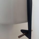 Vintage wall lamp, opaline and brass, France 1960