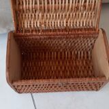 Old wicker and rattan basket