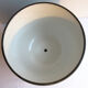 Cache-pot black background, Napoleon III, Paris porcelain: White lilies + Daisies