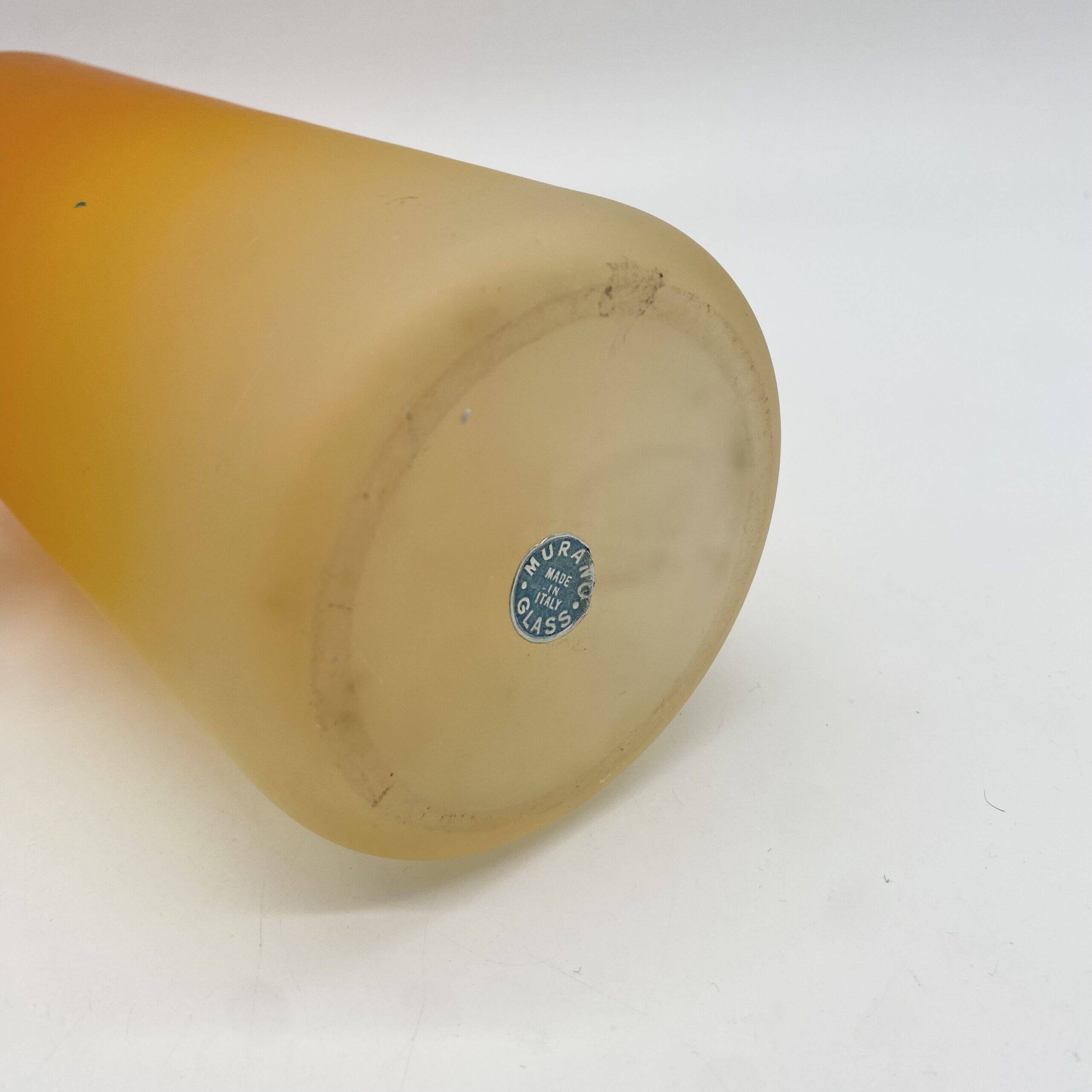 XXL Bottle "Ultra Orange" Murano glass, 1960s