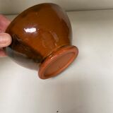 Bol en grès vernissé marron