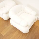 Paire de fauteuils Space Age d'Adriano Piazzesi, 1970