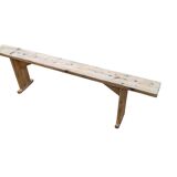 Old restored pine bench