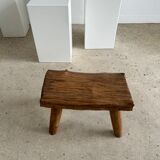 Stool in blond teak