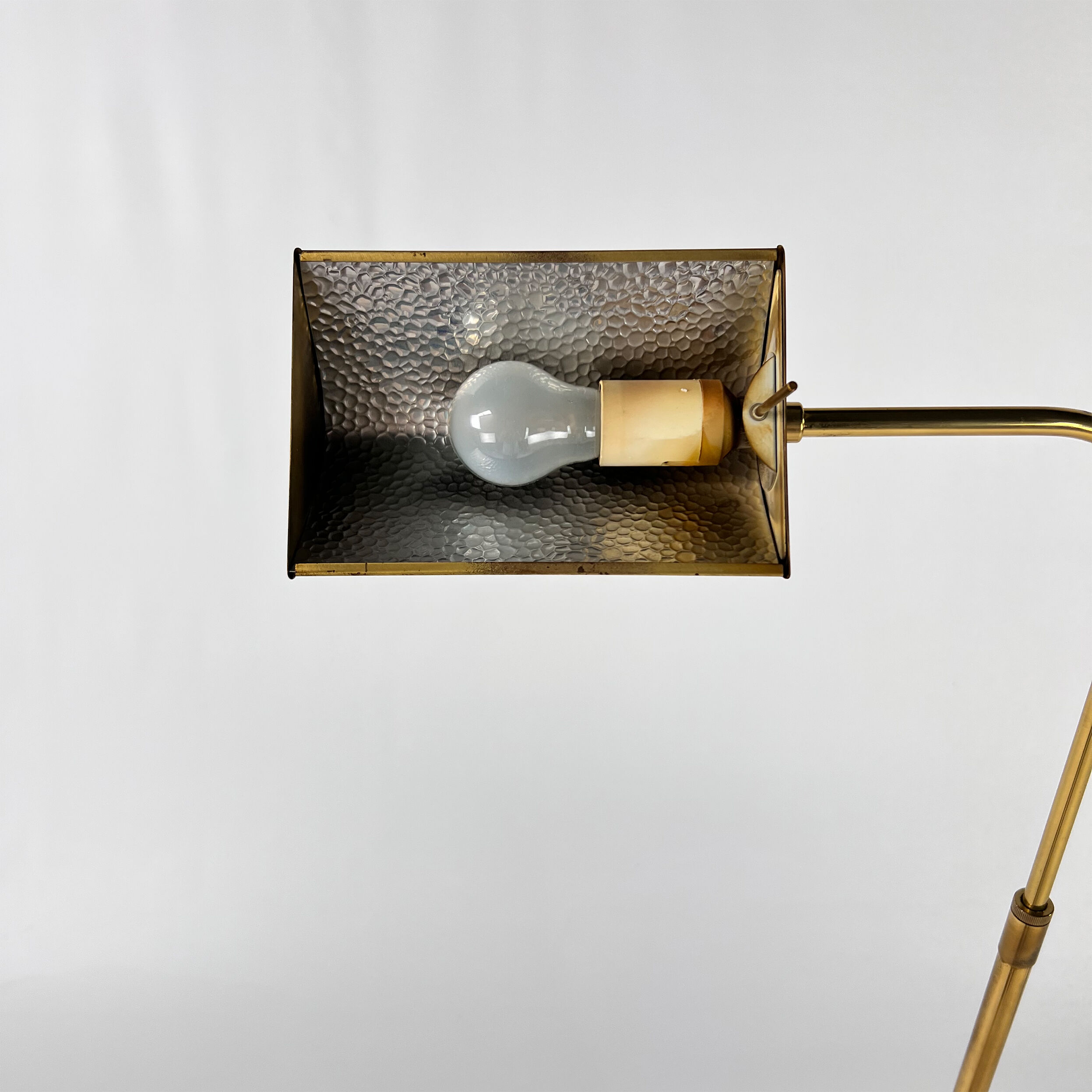 Mid Century Brass and Steel Classical Floorlamp, 1960s