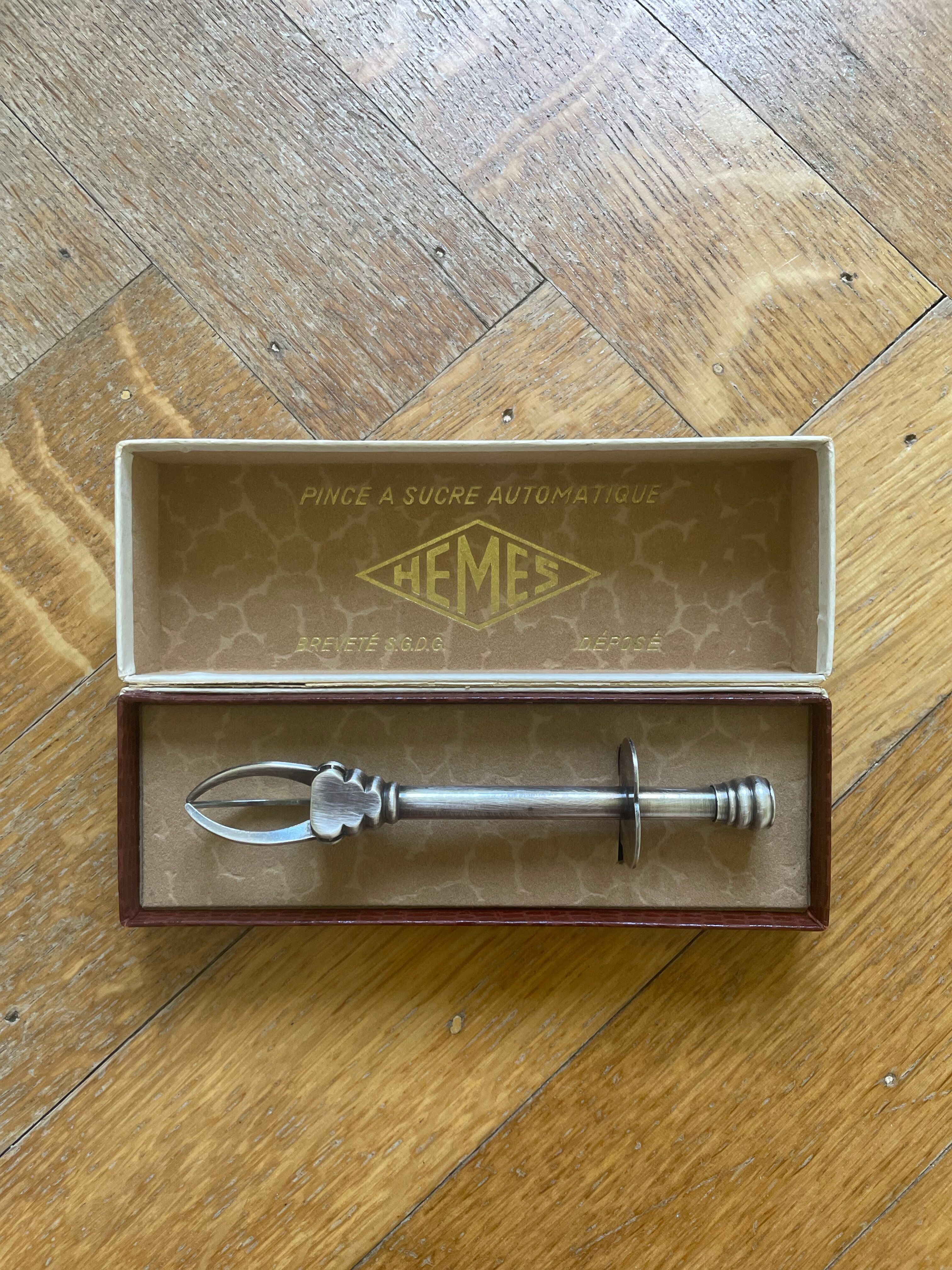 Pince à sucre crabe Hèmes dans sa boite