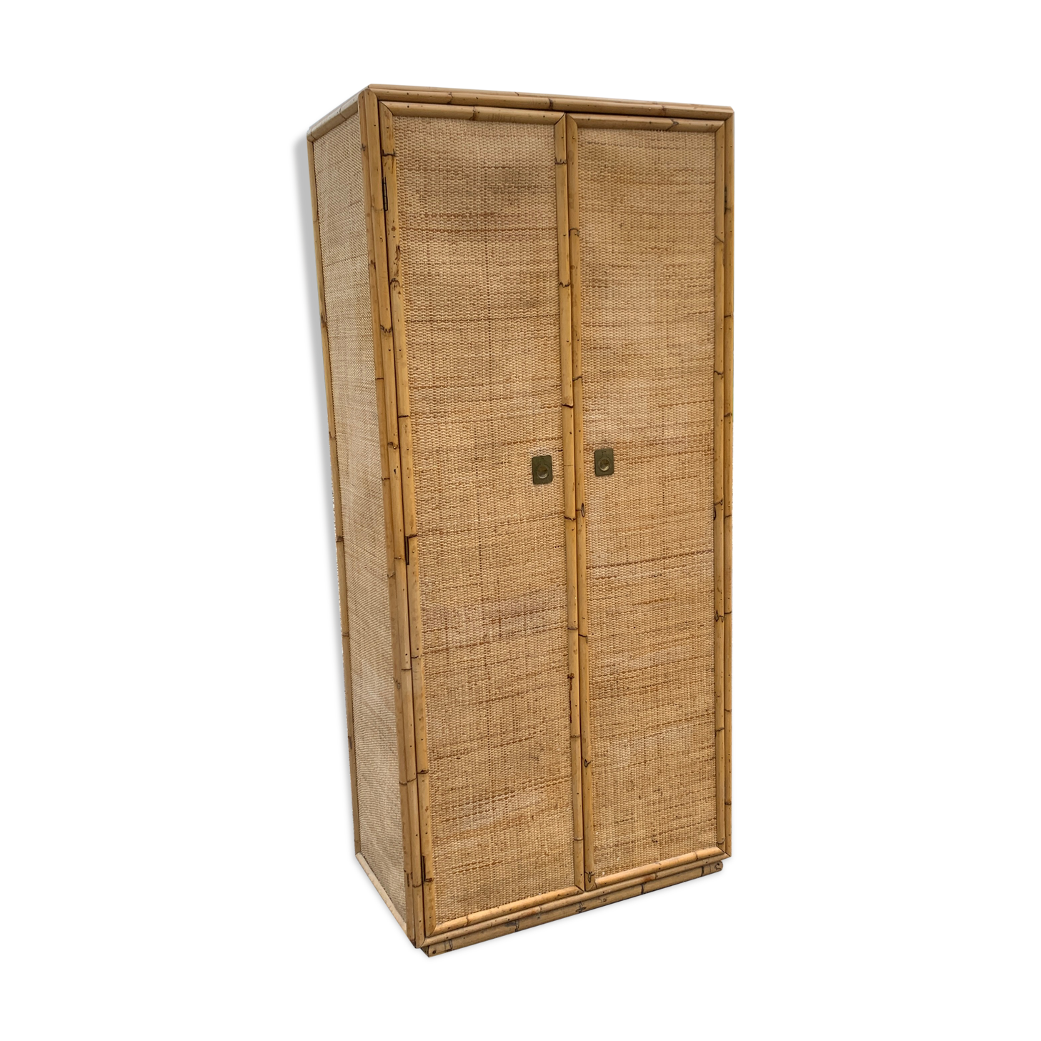 Armoire Bambou et rotin Dal Vera vintage Selency