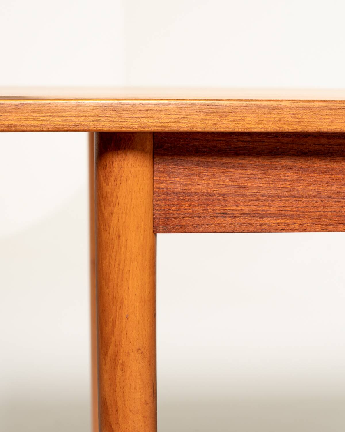 Scandinavian teak desk with a folding extension, 1950s/1960s