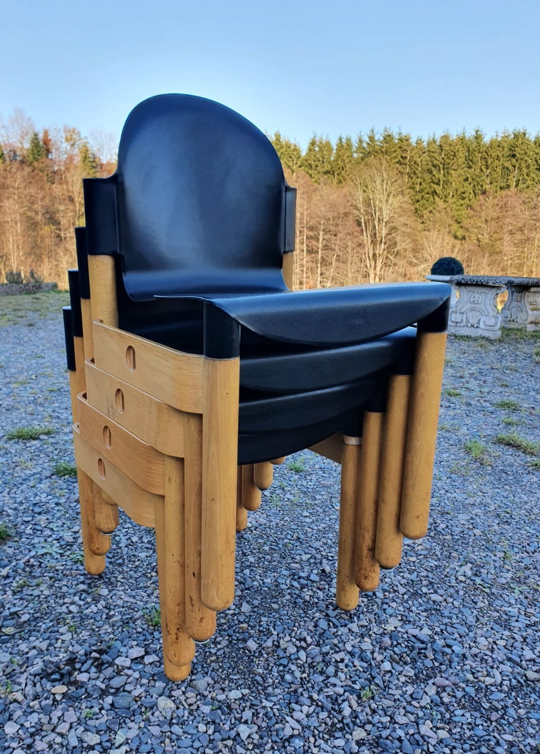Set of 4 Flex chairs by Gerd Lange for Thonet 1977