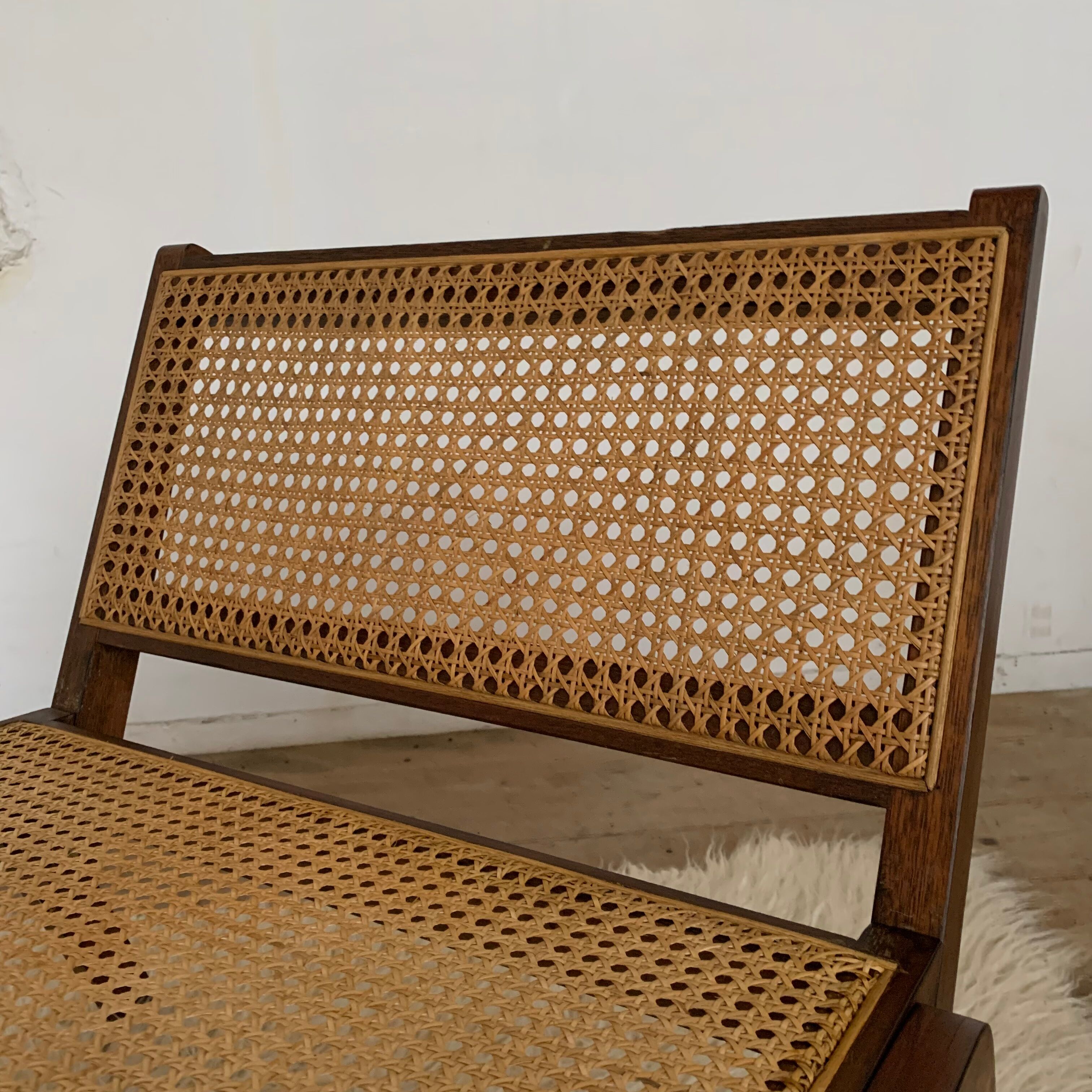 Vintage armchair in cannage