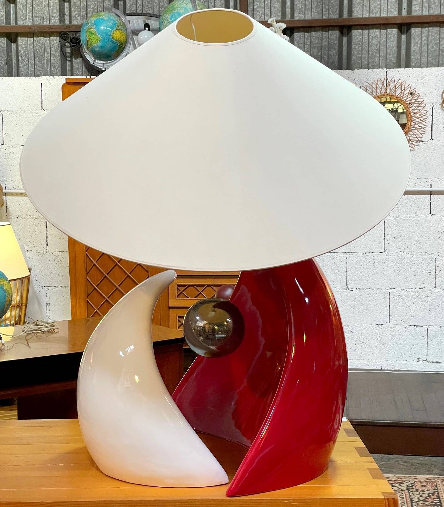 Ceramic lamp by François Châtain from the 2000s.