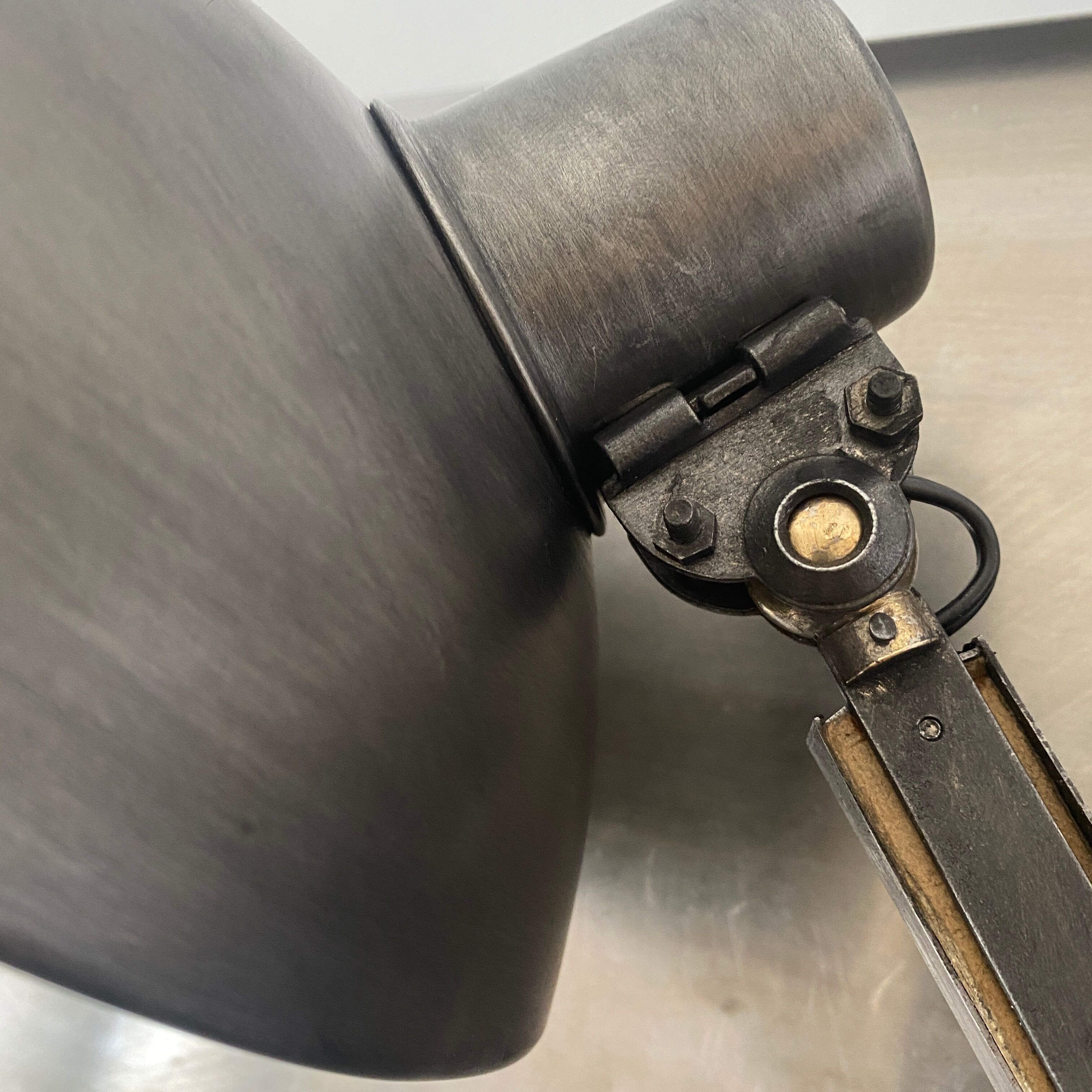 Old industrial accordion lamp