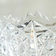 Decorative crystal snowflake bowl, early 20th century.