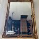 Deknudt gilded mirror with glazing beads from the 70s