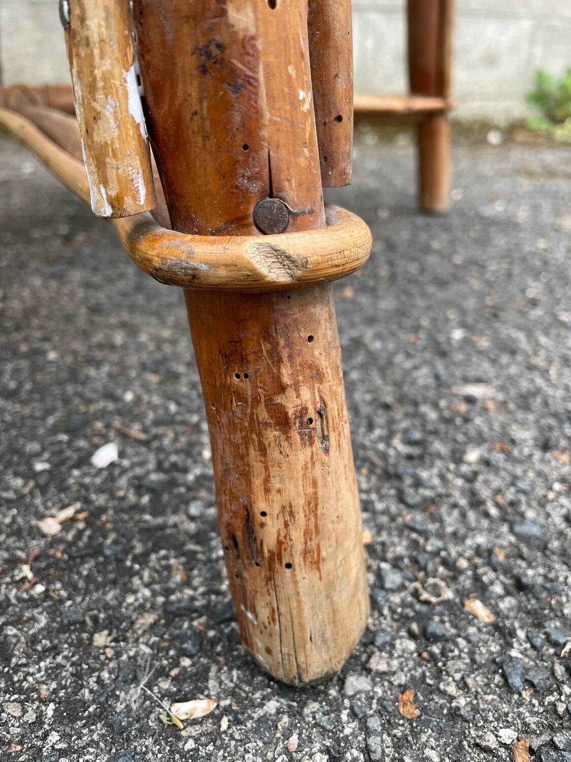 Fauteuil en rotin osier, 1950