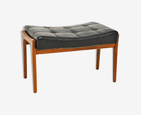 Repose-pied scandinave en skaï, Bröderna Andersson, Suède, 1960