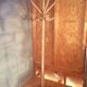 Rattan coat rack