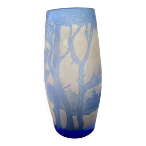 Vase transparent à motif