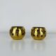 Pair of vintage brass tealight candle holders