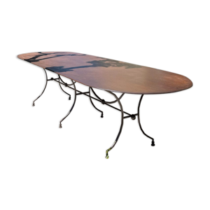 Table de jardin en fer