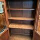Mahogany and bronze showcase bookcase in Return from Egypt style