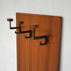 Coat hangers Scandinavian teak, 1960