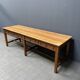 Large antique drapery fabric table