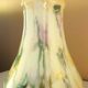Large vase, blown glass with colored inclusions, Murano design from the 80s