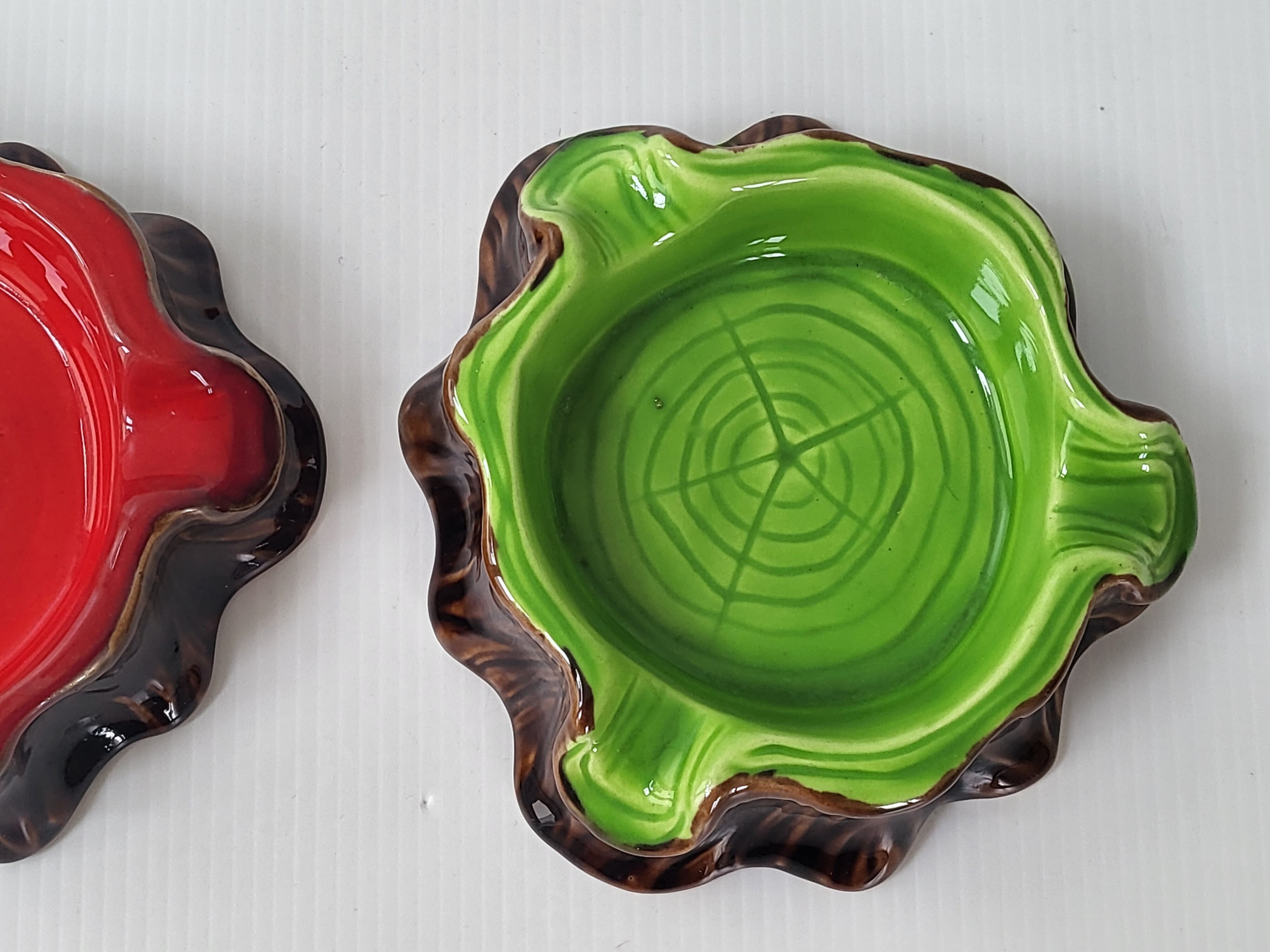 Pair of vintage Vallauris ashtrays 1960