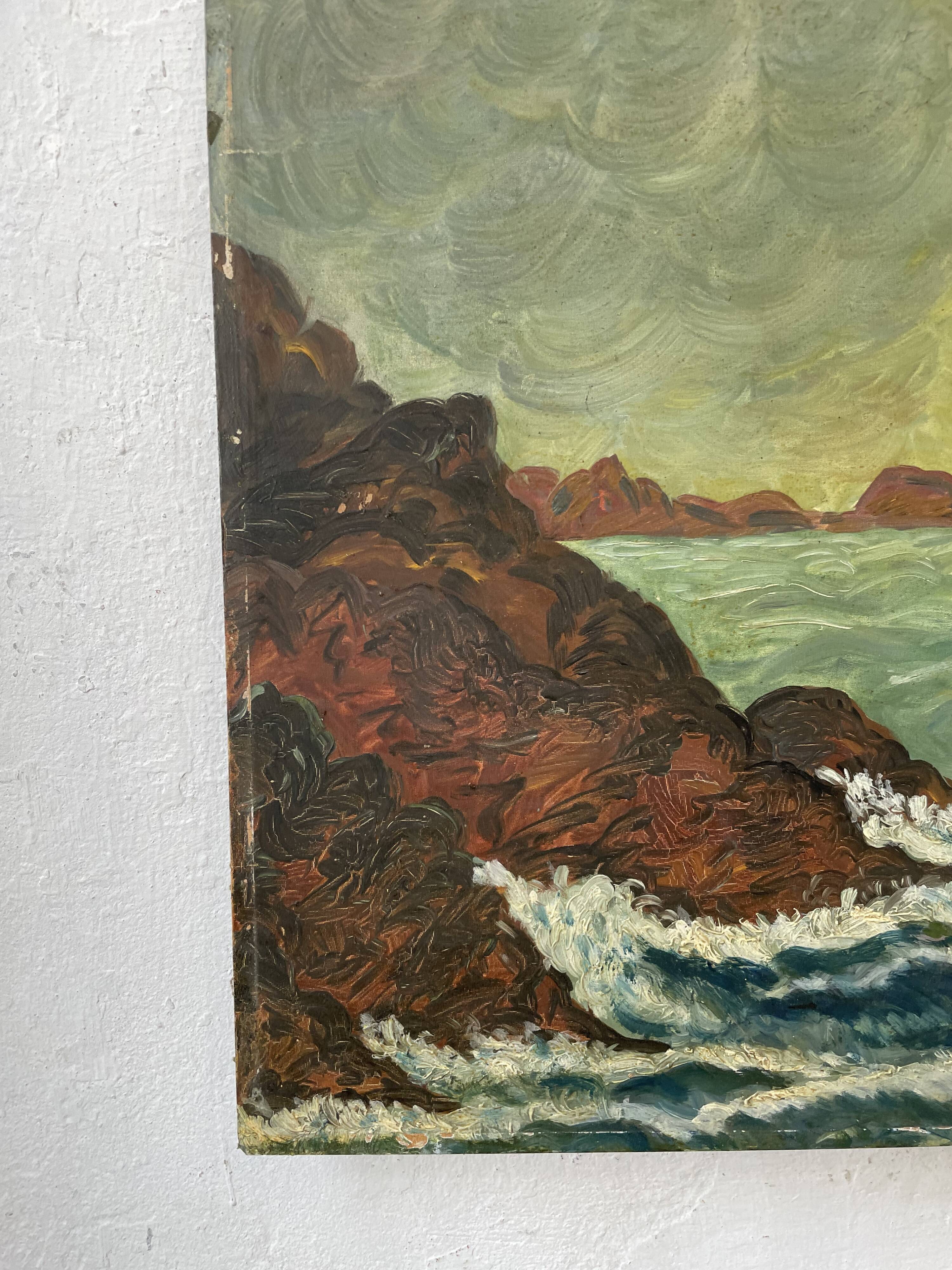 Sea oil paint 46 x 54 cm